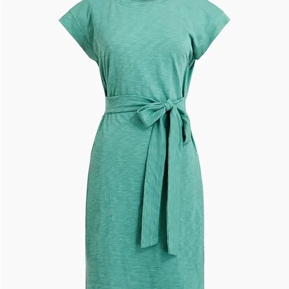 👗 J.Crew Factory Knit Tie-Waist Mini Dress – Size Large 🌿 - Picture 4 of 10